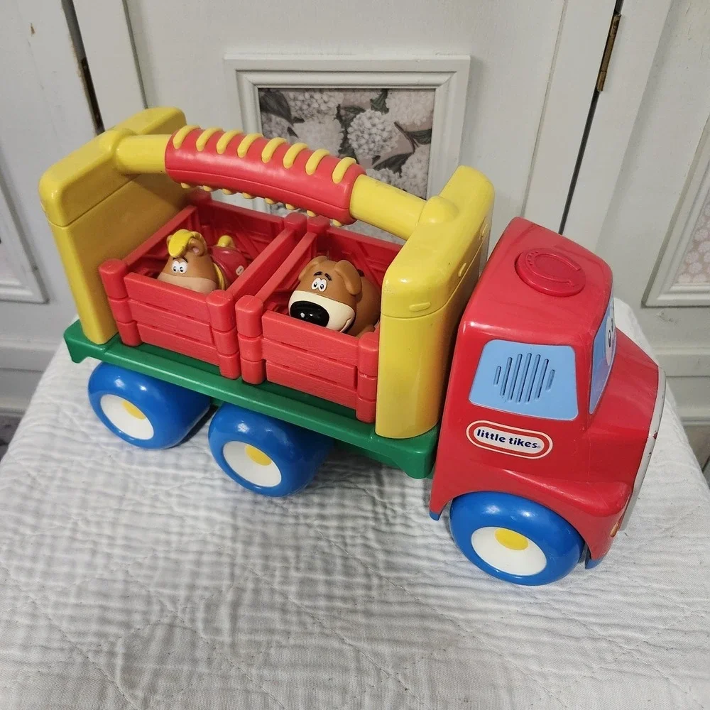 Little Tikes Red Handle Hauler Farm Truck Toy Horse Dog Corrals Sounds Music
